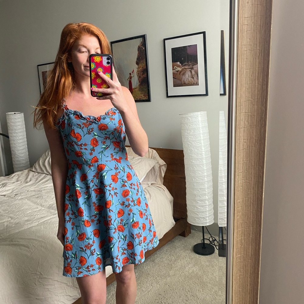 BLUE FLOWER DRESS